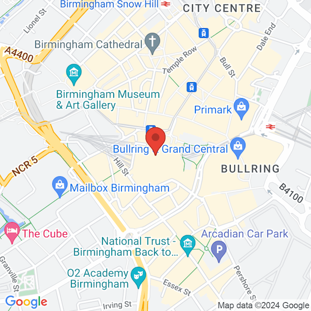 Birmingham New Street map