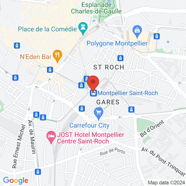 Montpellier Saint-Roch map